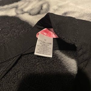 Corset sides and back corset style zipper front biker shirt